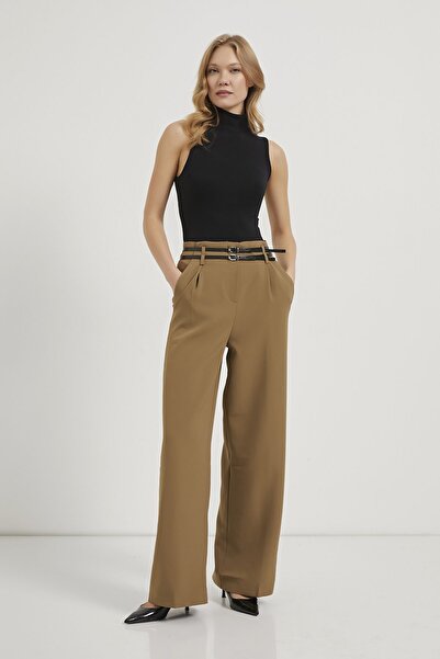 Arma Life Armalife 3663 double belt high waist palazzo women's pants