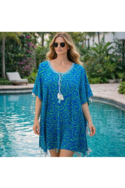 ELİTE NOVA SHOPPİNG Organic Woven Cotton Pareo – Loose Fit Standard Size Beac...