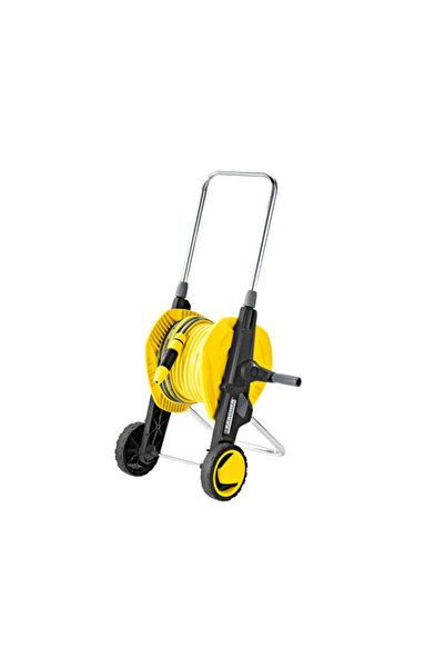 Karcher عربة خرطوم مدمجة بمقبض قابل للتعديل من مادة ABS بطول 20 متر