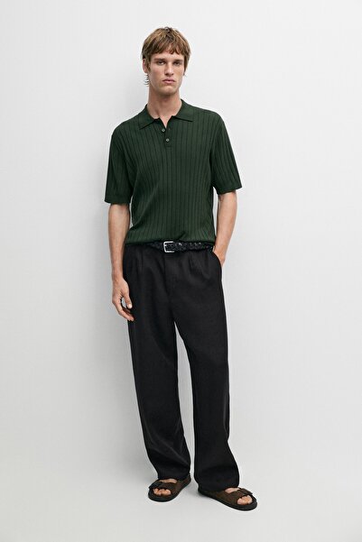 Massimo Dutti Pamuklu fitilli triko polo