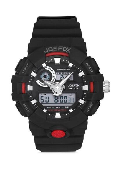 Joefox DİJİTAL ANALOG ALARMLI ERKEK KOL SAATİ