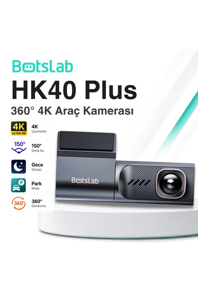 Botslab HK40 Plus 360 Derece 4K Araç Kamerası