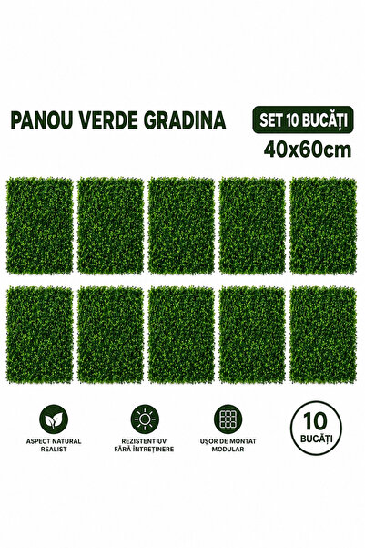 EMATTEIRO Set 10 Panouri Decorative Verzi, Gard Artificial, Pentru Gradina Sa...