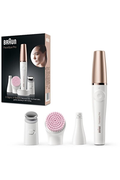 Braun Epilator facial FaceSpa Pro 912 3 Г®n 1, Wet & Dry, 10 pensete, perie c...