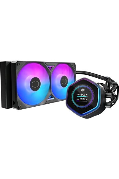 Cooler Master MasterLiquid 240 Atmos II LCD ARGB LED 2 x 120 mm Negru