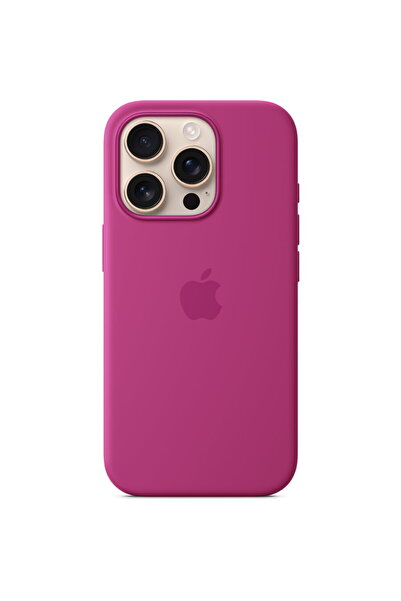Apple Husă din silicon cu MagSafe pentru iPhone 16 Pro, Fuchsia