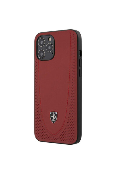 Ferrari Husa Capac Spate Off Track Perforated Rosu APPLE Iphone 12 Pro Max