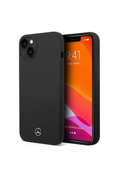 MERCEDES MEHMP14MSILBK iPhone 14 Plus 6,7" Negru/black hardcase Silicone Line...