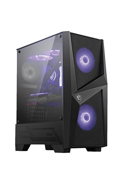 MSI MAG FORGE 100M Midi-Tower Negru, Transparent