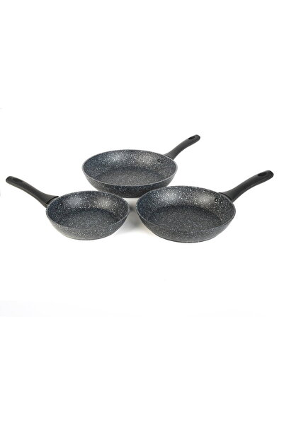 SALTER BW06235S1BRMFOB Megastone Set de tigăi din 3 piese - 20/24/28cm