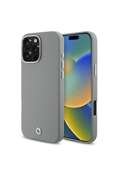 BMW iPhone 16 Pro Max - Husă din piele cu acoperire completă, metalică, MagSa...