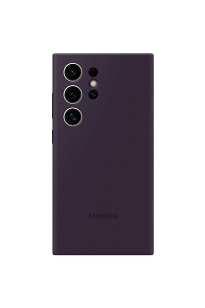Samsung Силиконов калъф за Galaxy S24 Ultra S928, Тъмно виолетов, EF-PS928TEEGWW