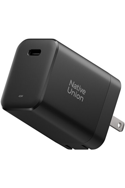 Native Union GaN 1x USB-C + 1x USB-A PD 45W Negru