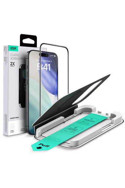 ESR Калъф за iPhone 17 Pro Max - Закалено стъкло UltraFit - Черен