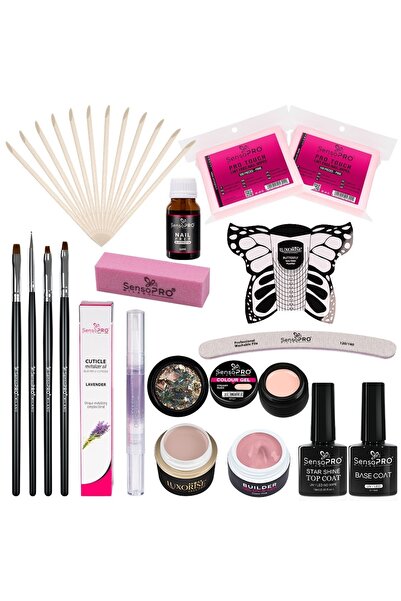 SensoPRO Milano Kit Gel Unghii fără Lampă UV PROMOȚIE #25 + CADOU Set de 4 Pe...