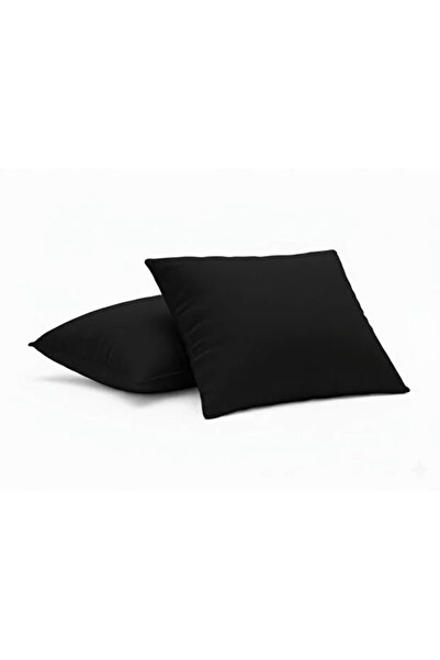 Yamesa 2 bucăți fețe de pernă negre de 50x70 cm – anti-transpirație, respirab...