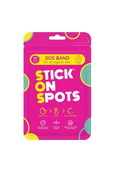Stick On Spots S.O.S Band Fun - 20 Adet /Akne Bandı - Pimple Patch- Hidrokoll...