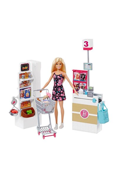 Barbie Süpermarkette Oyun Seti FRP01