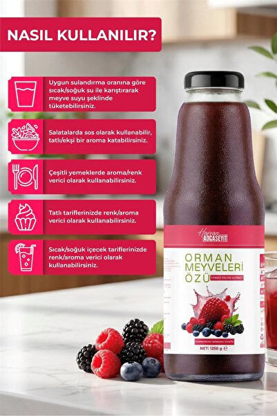 HAVRAN KOCASEYİT Tanesiz Orman Meyve Özü 1350 g