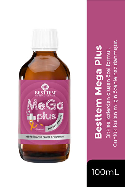 BESTTEM Mega Plus Bitkisel Karışım – Kurkumin ve Aronia İçeren Doğal Destek -...