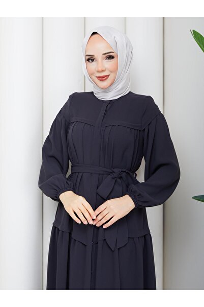 ESLEMNUR فستان يومي | |   مُزود بأزرار | |   تفاصيل التوصيل
