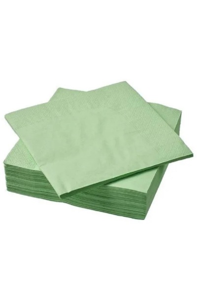 IKEA FANTASTISK peçete , Açık Yeşil, 33x33 cm, 50 adet