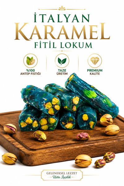 ÜLKÜ KURUYEMİŞ (500 GR) İtalyan Karamel Fitil Lokum Hediyelik Tatlı Atıştırma...