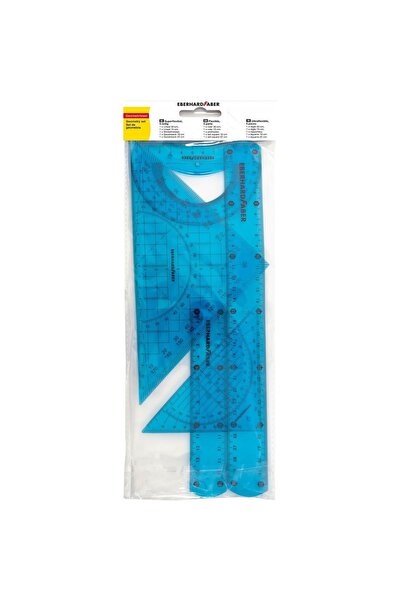 Eberhard Faber Set de geometrie flexibil și colorat, din 5 piese