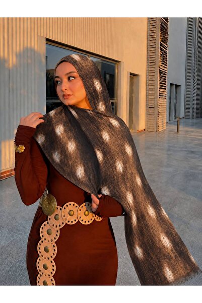 ALDAIYR Ceylan Bambi Patterned Cotton Soft Shawl Trend