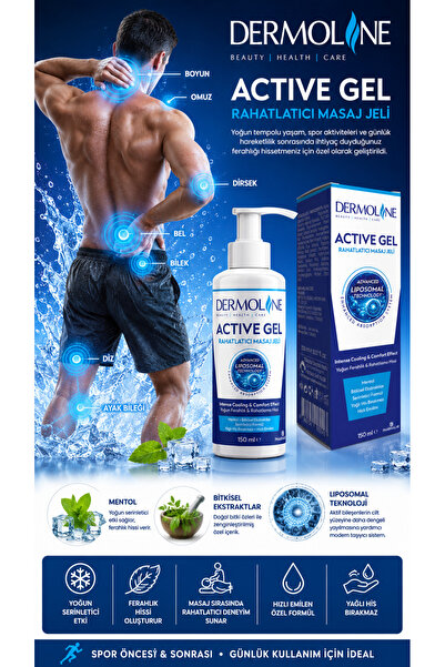 Dermoline Active Ağrılara Karşı Rahatlatıcı Masaj Jeli 150 Ml