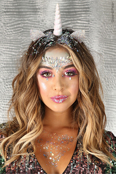 BearPear Austral Işıltılı Kristal Kesim Makyaj Festival Yüz Taşı Face Gems