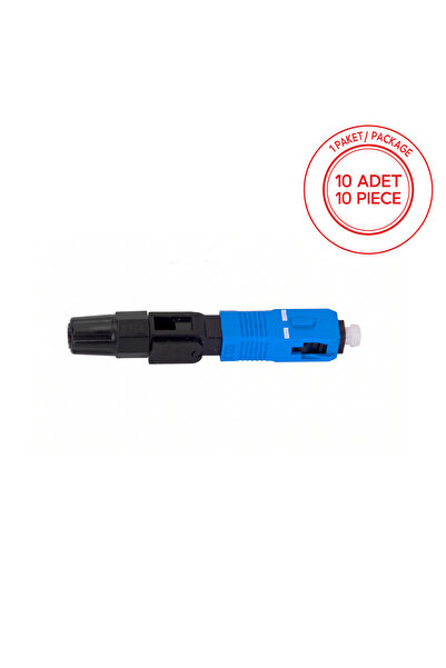 ALFAFONET SC/UPC Fiber Optik Fast Konnektör 1 Paket - 10 Adet