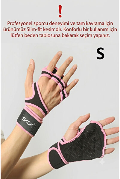 SkyWheel Premium Seri Profesyonel Ağırlık Fitness Pilates Eldiveni - SMALL