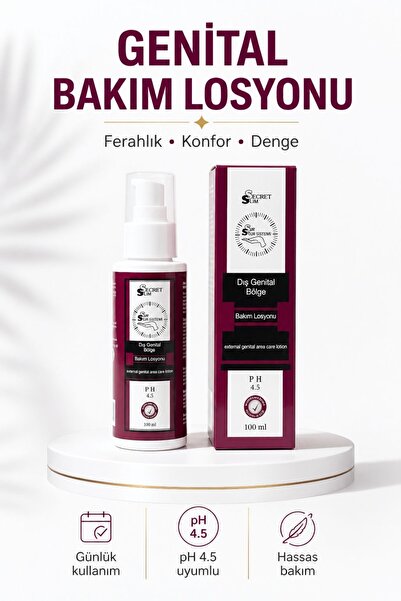Secret Slim Kadın Özel Bölge Bakım Losyonu pH 4.5 Dengeli Günlük Ferahlık ve ...