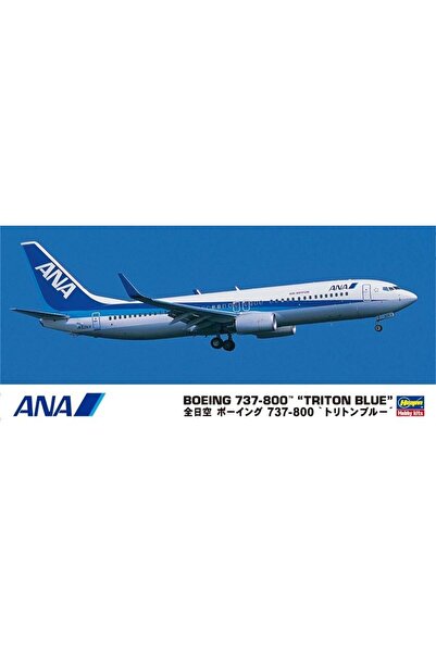 Hasegawa 37 10737 1/200 Ölçek, Boeing 737-800 ANA (Triton Blue), Yolcu Uçağı ...