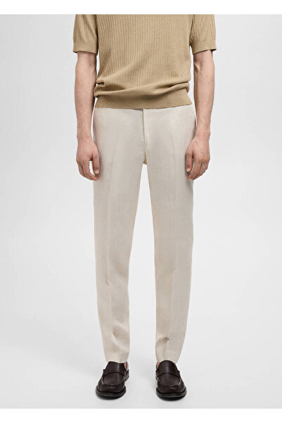 MANGO Man Amalfi %100 keten slim fit pantolon