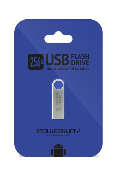 POWERWAY 256 Gb Metal Flash Memory Metal Design USB Memory the Latest Technol...