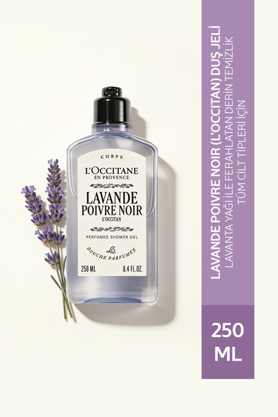 L'Occitane Lavande Poivre Noir (L'Occitan) Parfümlü Duş Jeli, Lavanta Yağı İç...