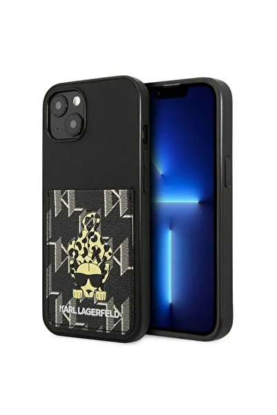 Karl Lagerfeld Karlimals Cardslot Wallet Wallet for iPhone 13, Black