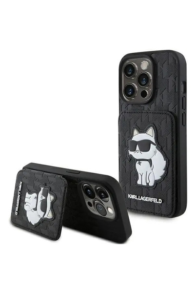 Karl Lagerfeld pentru Apple iPhone 15 Pro Saffiano cu sloturi pentru carduri ...