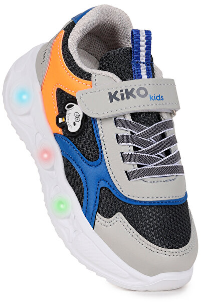 Kiko Kids Pean Işıklı Cırtlı Erkek Çocuk Spor Ayakkabı