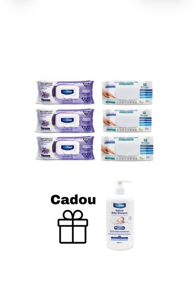 Deep Fresh Set 6 pachete Servetele multi suprafete cu otet si bicarbonat