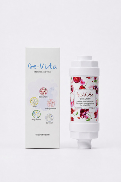 Be-Vita Black Cherry C Vitaminli Aromatik Duş Filtresi - Saç Dökülme Karşıtı, Cilt Besleyici Klor ve Kireç Arıtıcı Duş Filtresi (150gr)
