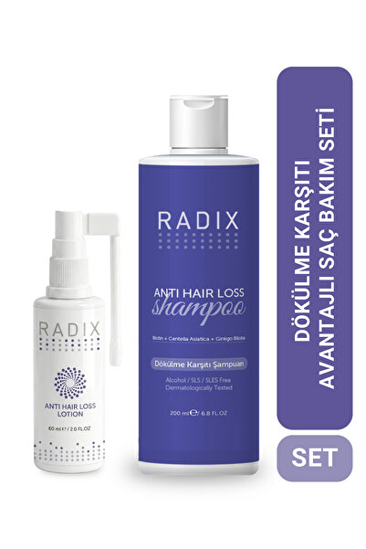 Radix Ikili Set - Dökülme Karşıtı Şampuan 200ml Ve Dökülme Karşıtı Losyon Spr...