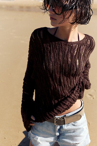 Pull & Bear Ajurlu triko kazak
