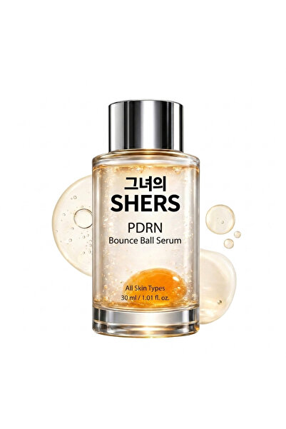 SHERS PDRN Bounce Ball Serum 30 ml, Somon DNA İçeren Çift Fazlı Nemlendirici ...