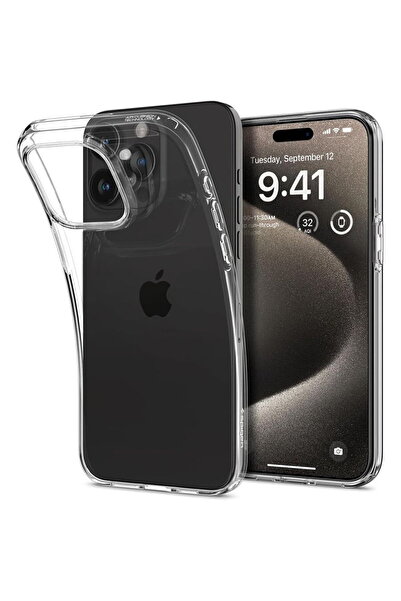 Spigen Husă pentru iPhone 15 Pro Max - Liquid Crystal - Transparentă