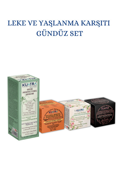 KUATRA Koyu Leke, Yaşlanma Karşıtı Ve Yoğun Nem Gündüz Set Doğal Içerik
