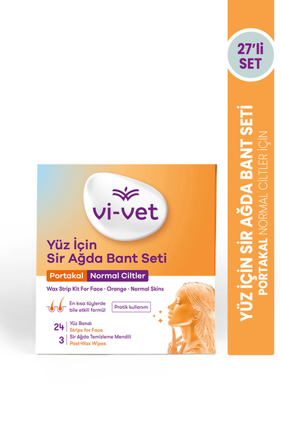 Vi-vet Yüz Sir Ağda Bantı 24'lü Portakal
