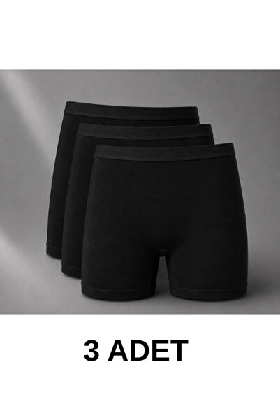 ROCMAY 3-Pack Women's Black Modal Boxer Comfortable Flexible Seamless Boxer P...